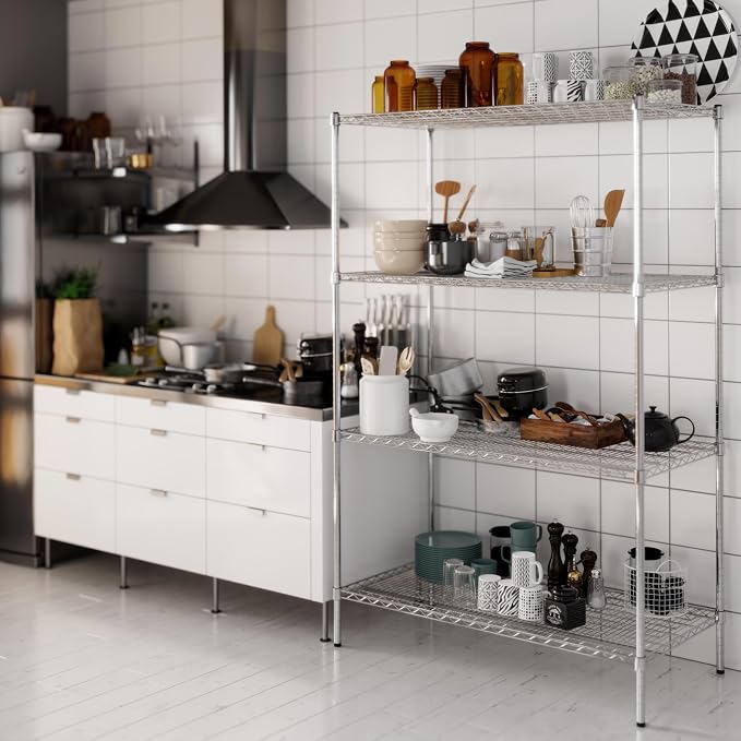 24" Deep x 48" Wide x 74" Height Wire Shelving Kit | 4-Tier | NSF Commercial - Image 5