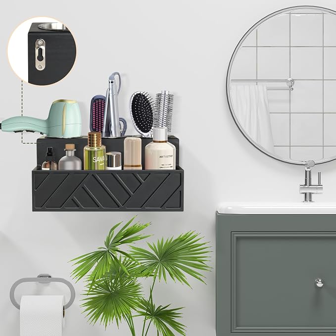 Unistyle Hair Tool Organizer, Wall Mounted, Bathroom Countertop, Vanity - Image 4