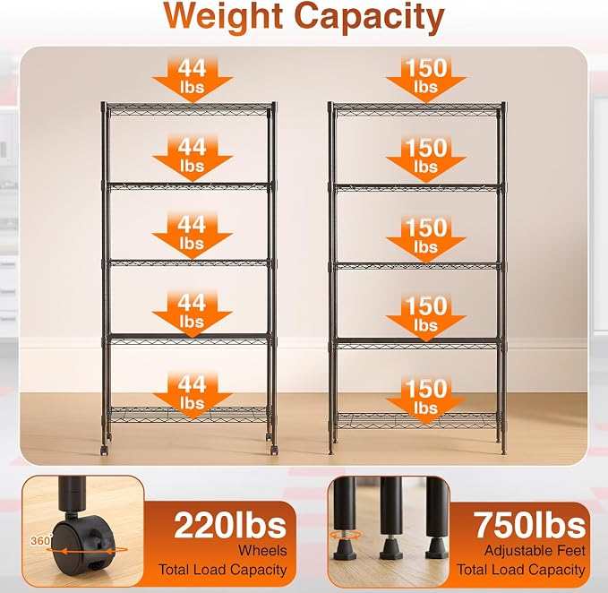 BestOffice | 5-Tier Wire Shelf - Image 5