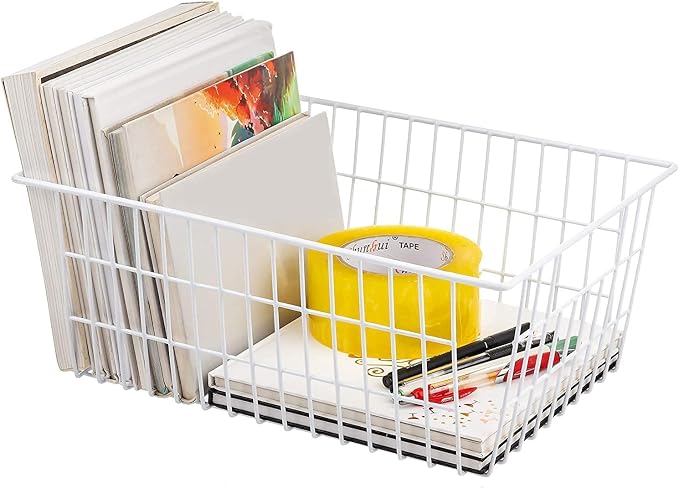 Redrubbit Wire Storage Baskets, Large Farmhouse Metal Freezer Basket Storage - Image 5