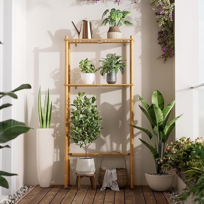 AmazerBath Bamboo Over The Toilet Storage Shelf, 2-Tier Over Toilet Organizer - Image 8