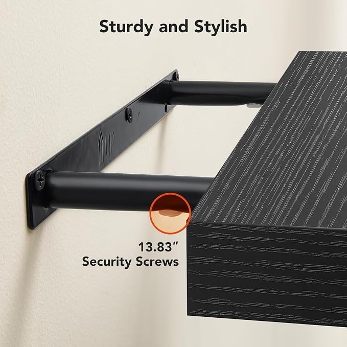 AMADA HOMEFURNISHING Floating Shelves Wall Mounted, 15 x 7 Inch Wall Shelves - Image 5