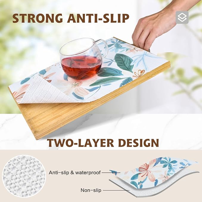 Shelf Liners for Kitchen Cabinets 17in x 20FT, Non Adhesive Drawer Liner - Image 2