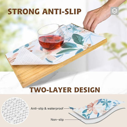 Shelf Liners for Kitchen Cabinets 12in x 10FT, Non Adhesive Drawer Liner - Image 2