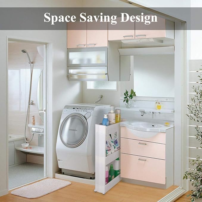 Laundry Room Organizer, Mobile Shelving Unit Organizer - Image 4