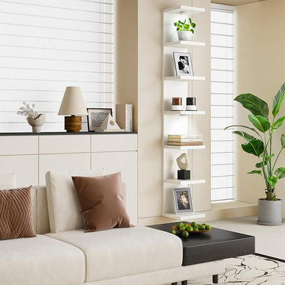 Fixwal Wall Decor 7 Tier Wall Shelf Unit Floating Shelves - Image 5