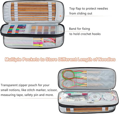 Knitting Needles Case, Knitting & Crochet Accessory Organizer - Image 3