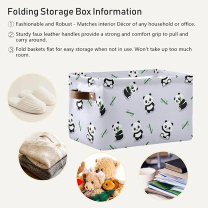 ZAZYXTJ Cute Panda Storage Basket - Image 5