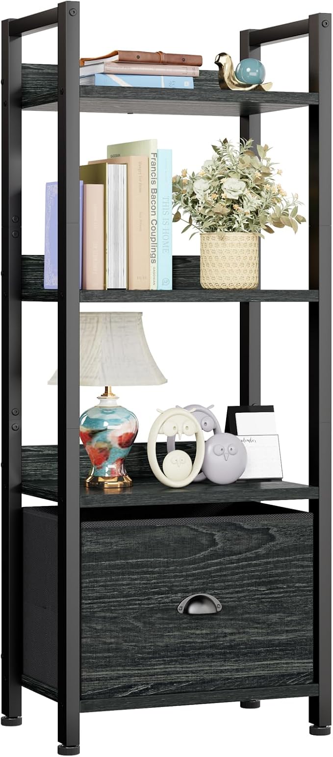 Furologee 4 Tier Bookshelf by Furologee