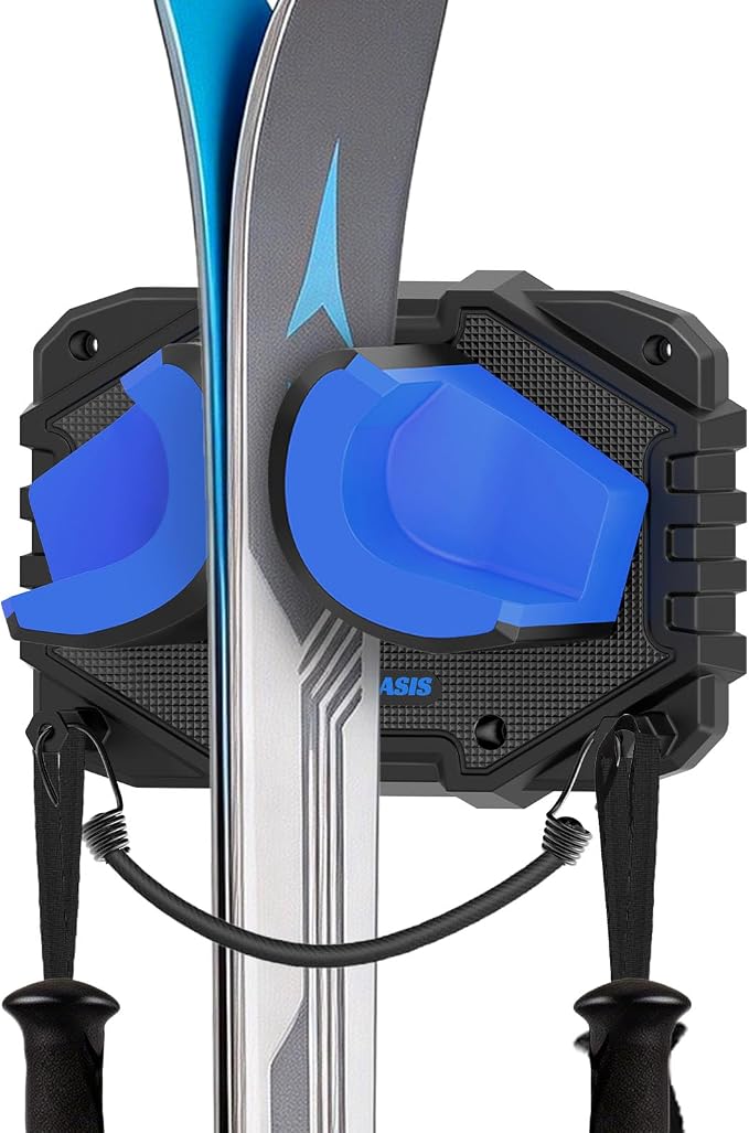Ski & Snowboard Wall Mount, Fits Most Skis & Snowboards, Anti-Scratch & Non-Slip by WARMOASIS