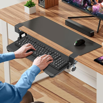 suptek Small Keyboard Tray Under Desk Pull Out - Image 4