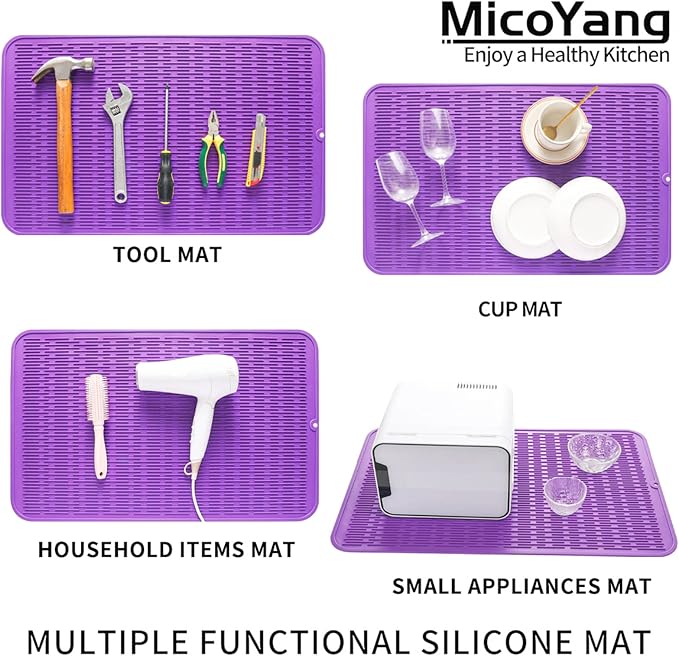 Silicone Dish Drying Mat for Multiple Usage, Easy clean, Eco-friendly, - Image 4