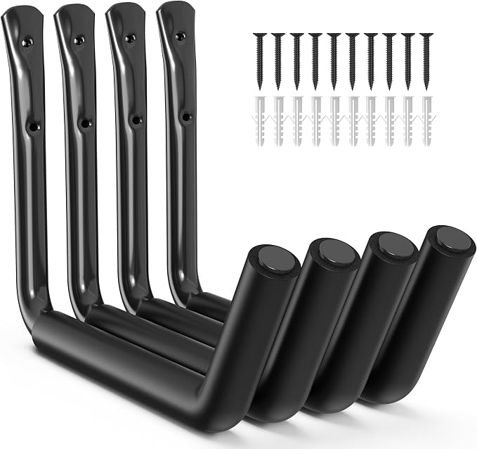 niffgaff Heavy Duty Garage Storage Hooks - 120 LB Capacity Wall Mounted Rack by niffgaff
