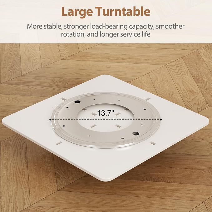 Rotating Shoe Rack Tower, PVC Material Structure, 6-Tier 360° Swivel - Image 7