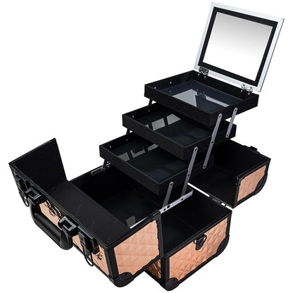 SHANY Premier Fantasy Professional Makeup Train Case Cosmetic Box Portable - Image 3