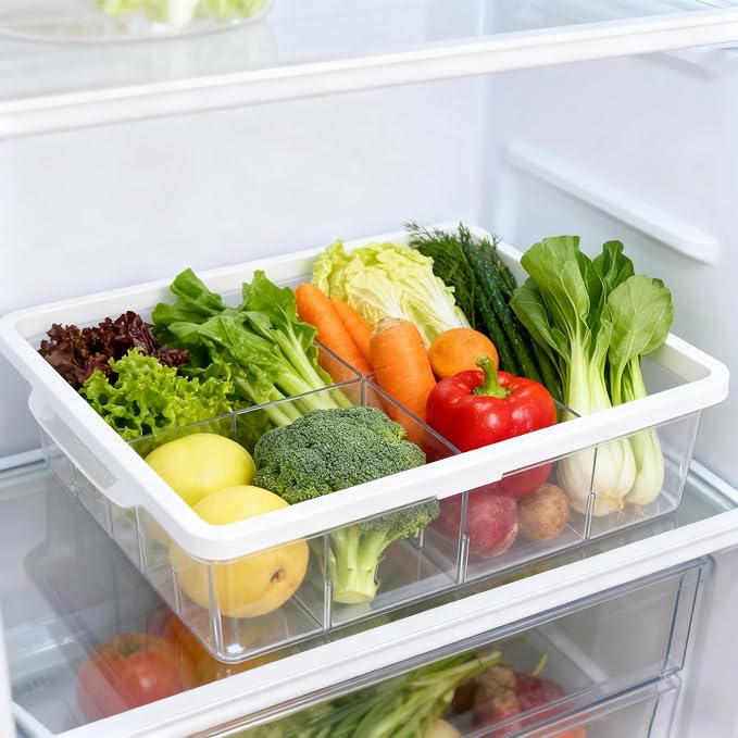 Fridge Drawer Organizer, Pull Out Shelf Storage Transparent Organizer - Image 4