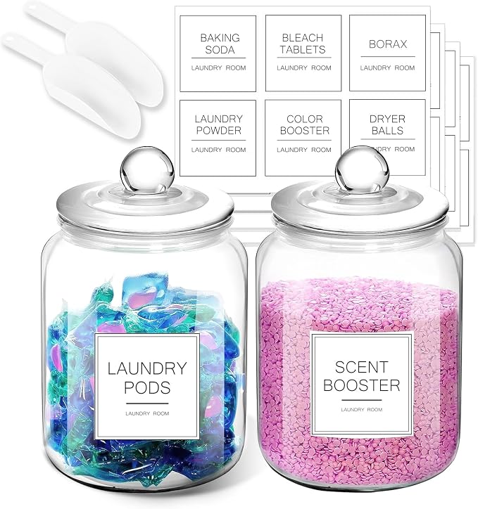 Laundry Pods Glass Jars by FyndraX