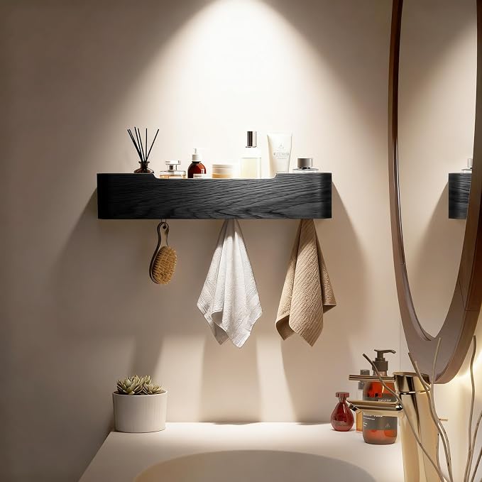 Wall Coat Rack Floating Shelves Modern Coat Rack Wall Mount - Image 7