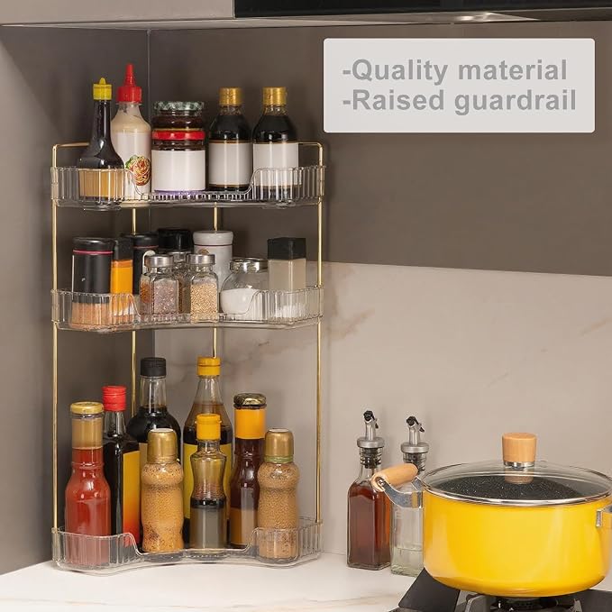 Corner Bathroom Countertop Organizer, Vanity Trays - Image 5