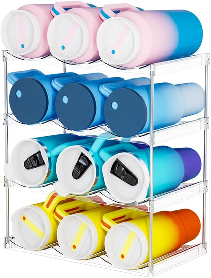 Yieach 4 Tier Stackable Water Bottle Organizer by Yieach