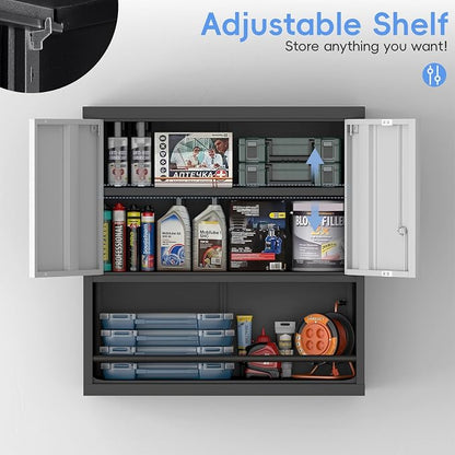 Metal Garage Cabinets, Lockable Storage Cabinet, Metal Cabinet - Image 4