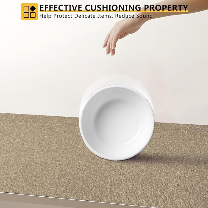 WochiTV Shelf Liner for Cabinets, Drawer Non Adhesive Non Slip Foam Mat for - Image 6