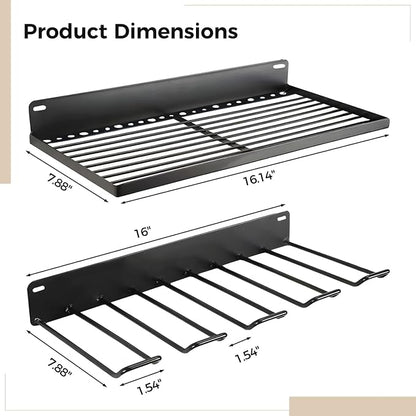 2 Resin Wall-Mounted Shed Shelves, Tool Organizer - Image 4
