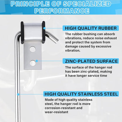 Universal Stainless Steel Exhaust Hanger Heavy-duty Exhaust Hanger Rod Exhaust - Image 3