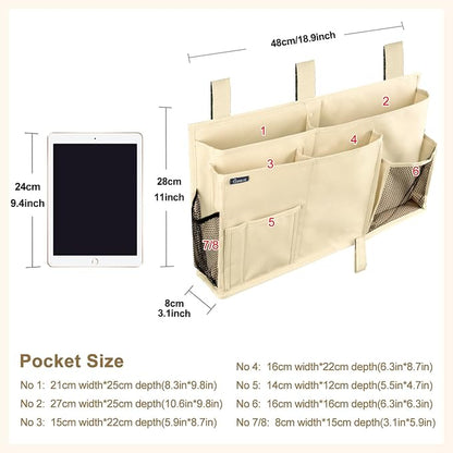 Surblue Bedside Caddy Hanging Organizer Storage Bag Pocket - Image 5