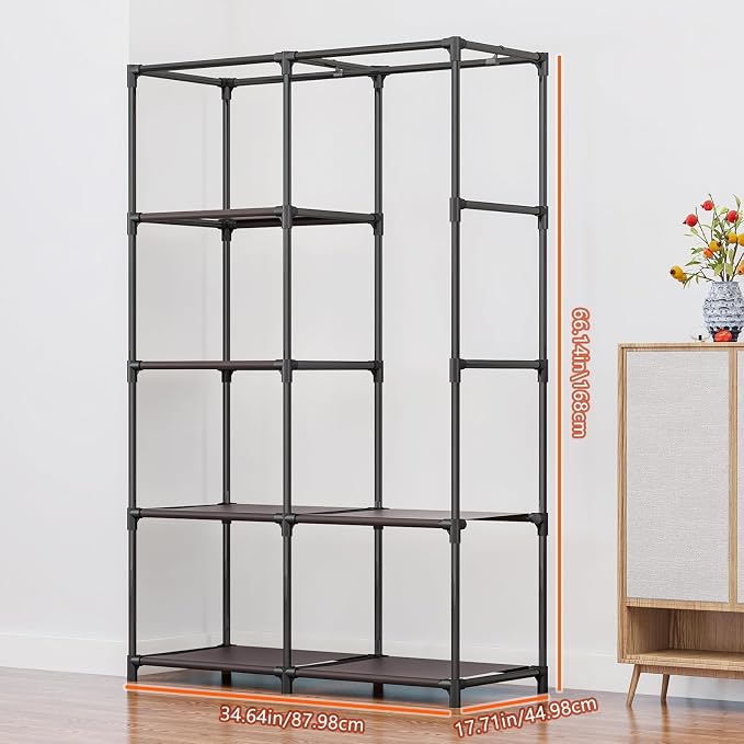 SORCEDAS Portable Closet Wardrobe Organizer Storage - Image 4