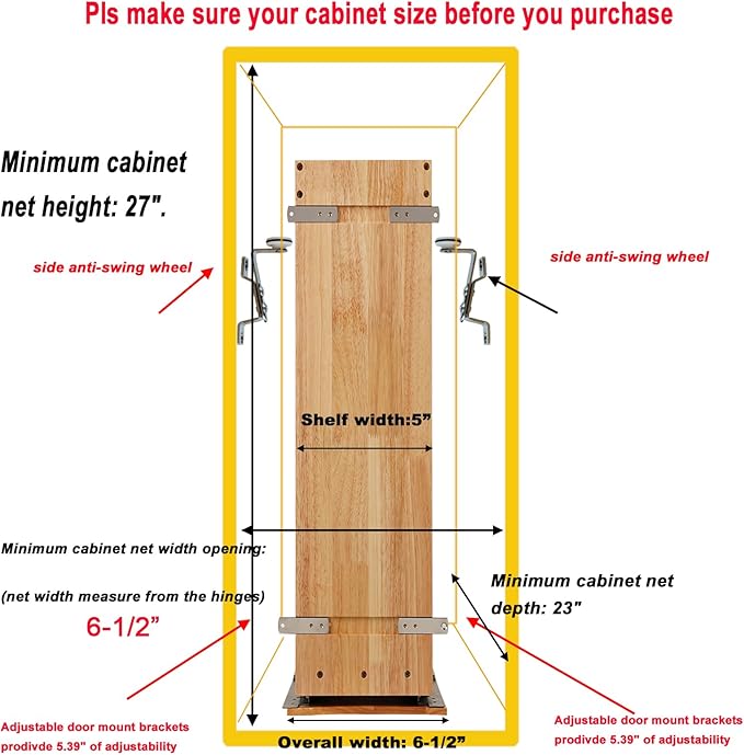DINDON Pull Out Spice Rack Organizer - Image 4