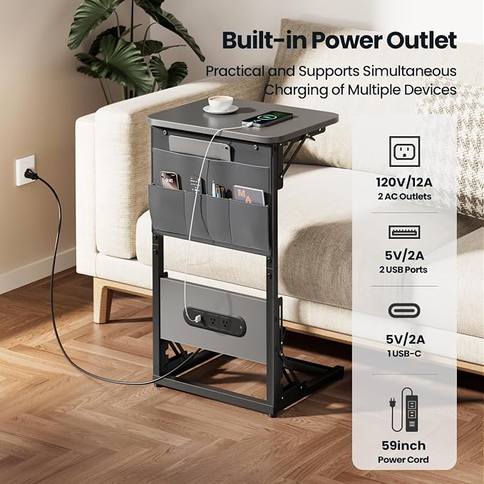 HLDIRECT C Shaped End Table - Image 4