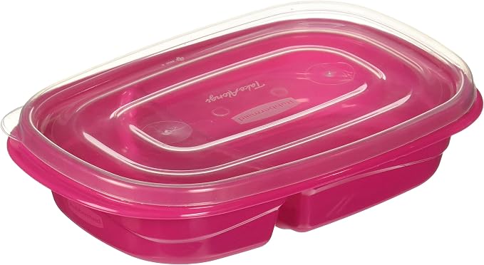Rubbermaid TakeAlongs Sandwich Food Storage Containers, 3.7 Cup, Colors may vary by Unknown