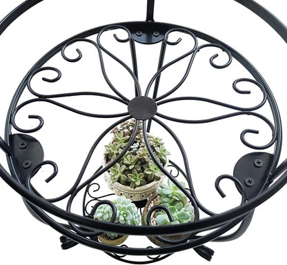 CASIMR 2-Pack Plant Stand, 2 Tier 19.2 inch Tall Metal Potted Holder Rack - Image 6