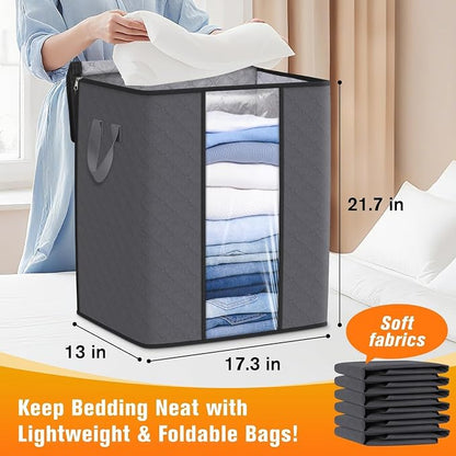 SpaceTrove Clothes Storage Bags, 80L Large Capacity Containers - Image 2