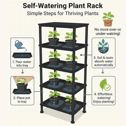 RooTrimmer 5-Tier Seed Starter Trays, Plant Stand, - Image 7