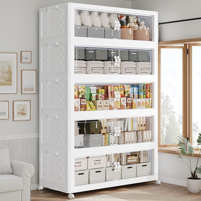900QT Extra Large Stackable Storage Bins by Atrasee