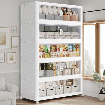 900QT Extra Large Stackable Storage Bins by Atrasee