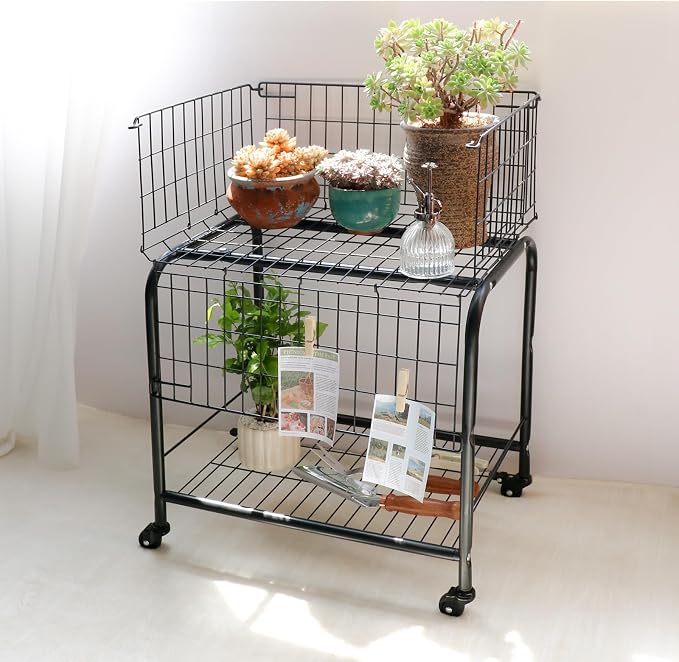 Rolling Laundry Basket with Wheels, Foldable Hamper with Industrial Wheels & - Image 5