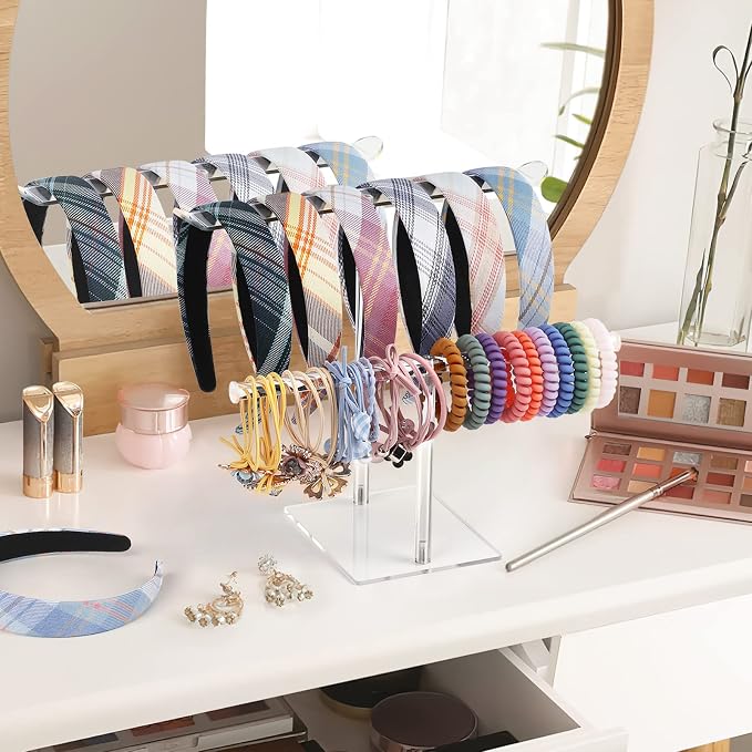 Headband Holder Scrunchie Holders Acrylic, Headband Display Stand, Scrunchie - Image 7