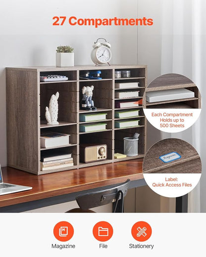 VEVOR Literature Organizer, 27 Compartments Office Mailbox - Image 6