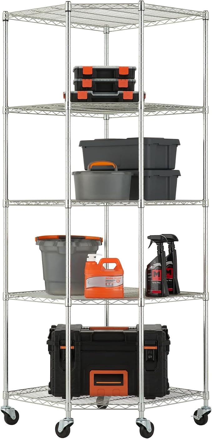 5-Tier Adjustable Wire Shelving - Image 3