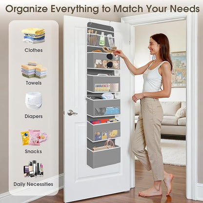 6-Tier Over The Door Organizer, Hanging Storage Organizer - Image 6