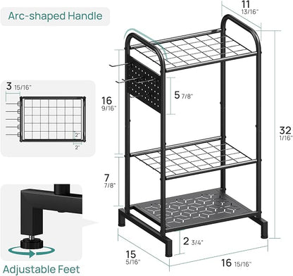 viewcare Garden Tool Organizer, Garden Tool Rack and Storage, Heavy Duty Steel - Image 4