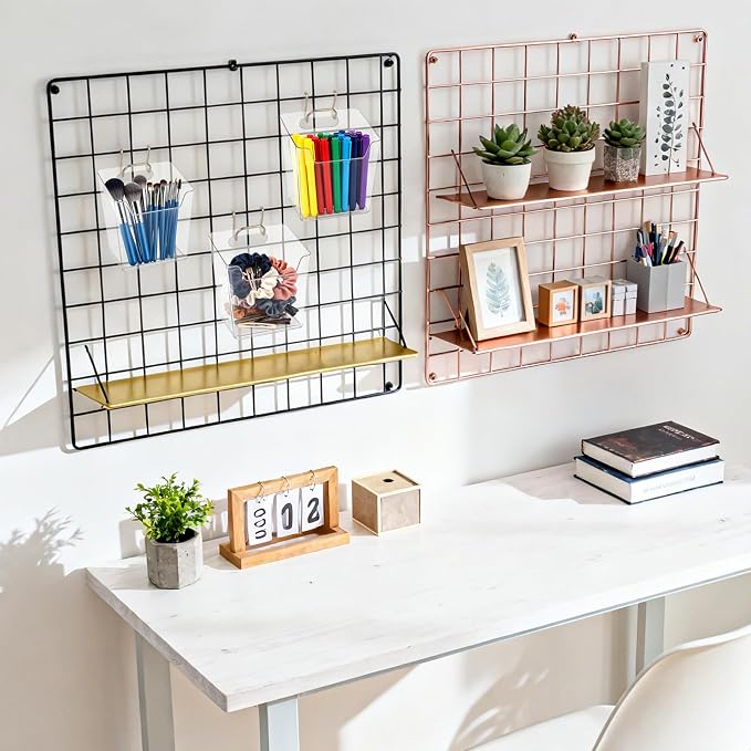 Klmnop 6 Pack Large Grid Wall Bins - Image 6