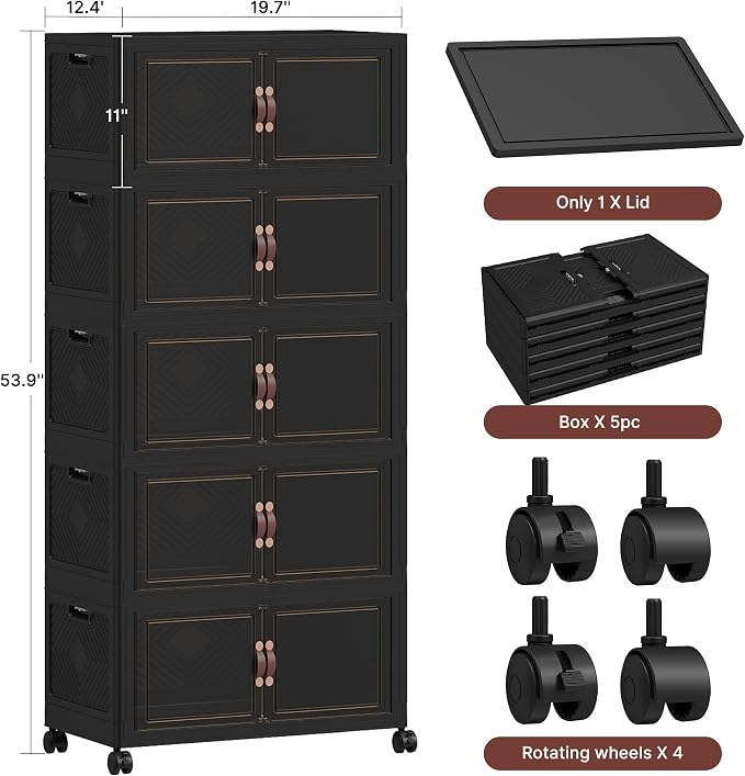 620QT Extra Large Stackable Storage Bins - Image 2