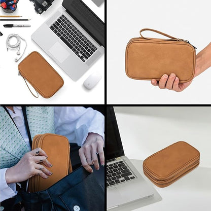 CAAORDKSO Travel Cable Organizer Pouch Electronic Accessories Carry Case Water - Image 5