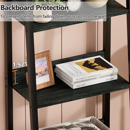 Furologee Ladder Shelf, 5 Tier Bookshelf - Image 8