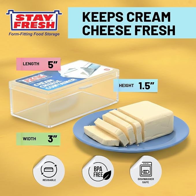 Stay Fresh Cream Cheese Container - Image 2