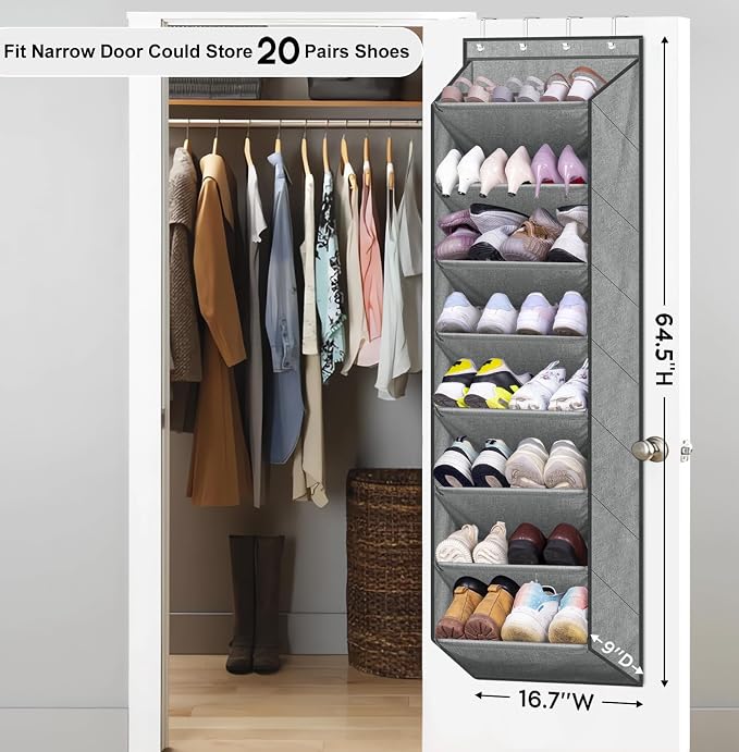 SLEEPING LAMB Over The Door Shoe Organizer - Image 2